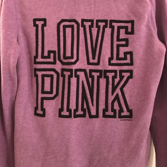 PINK quarter zip hoodie - Picture 3 of 4