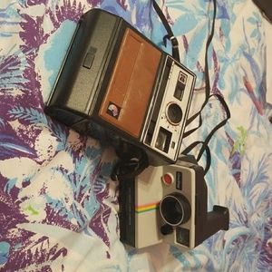 Old Polaroid cameras