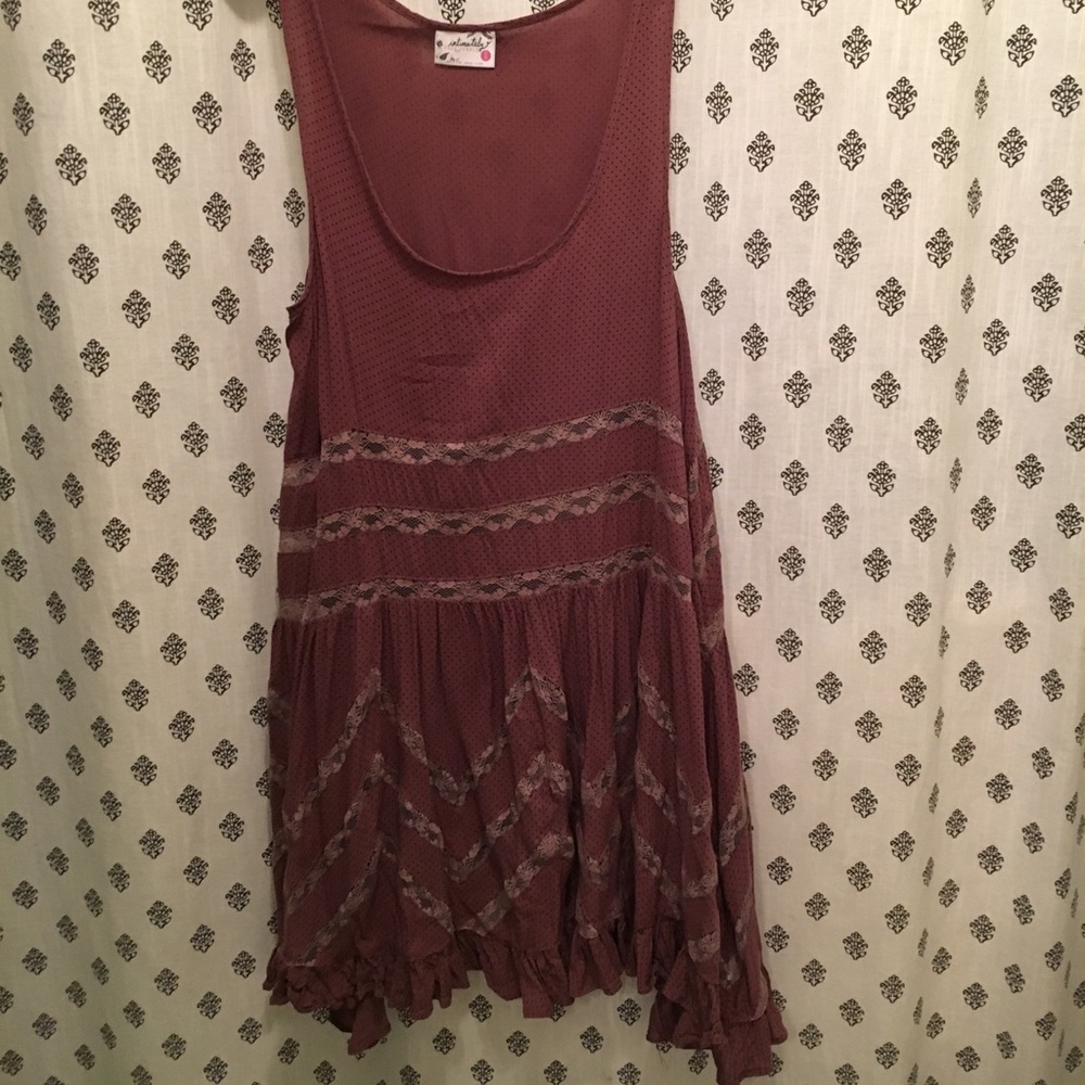 Free people plumb trapeze slip dress/tunic