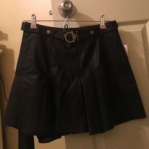 Free people leather skirt