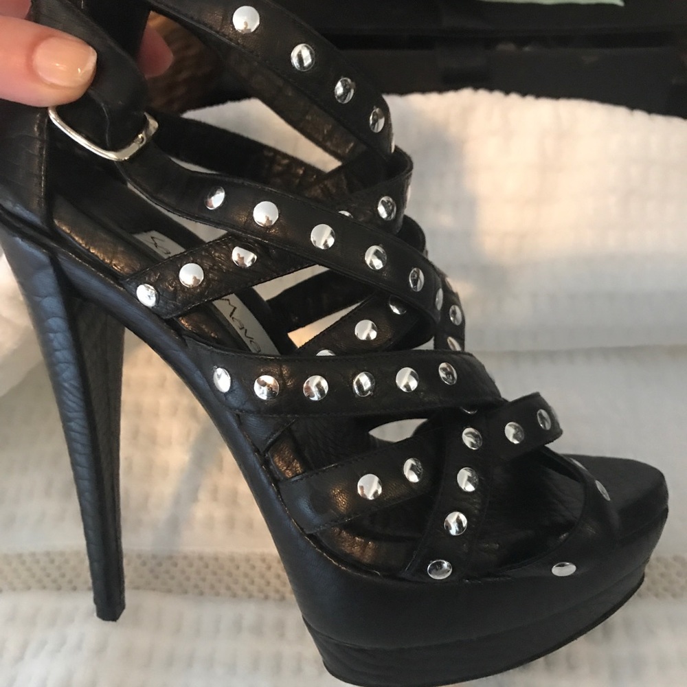 Santini Mavardi handmade Italian Studded Platform