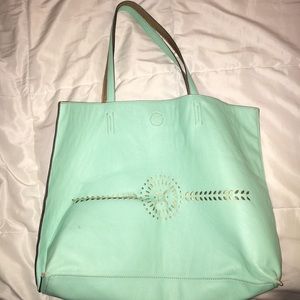 Aqua oversized Tote