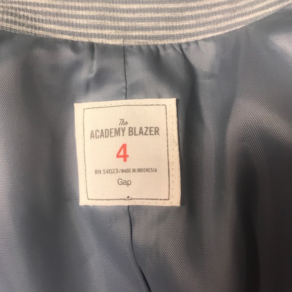 Gap Light Blue Stripe Blazer - Picture 4 of 5