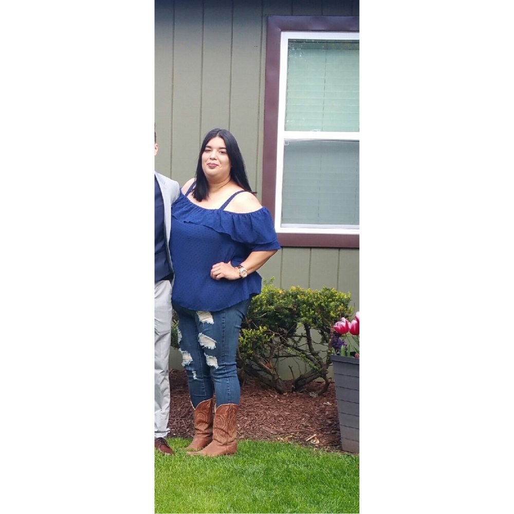Plus size off the shoulder top!