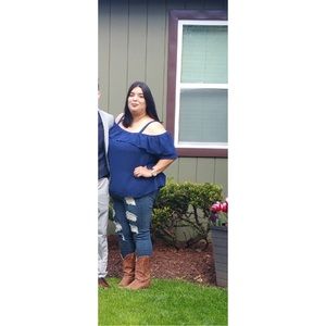 Plus size off the shoulder top!