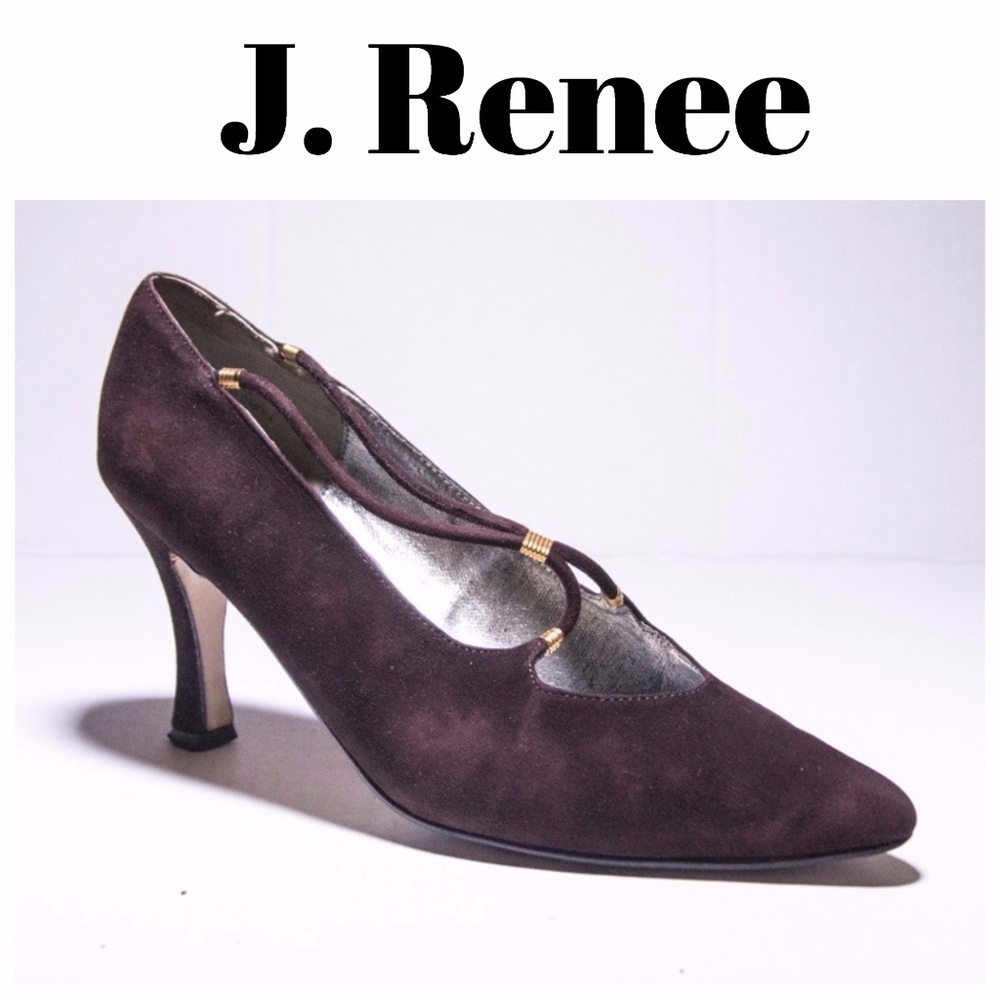 J. Renee Brown Suede Shoe Size 7.5N