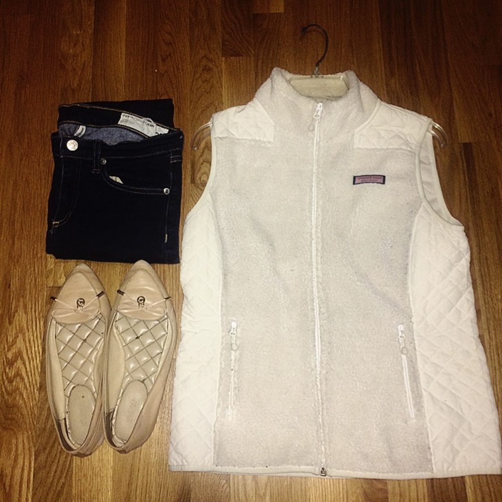 Vineyard Vines Shearling Quilted Vest