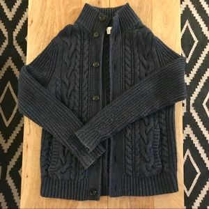 Lambswool Cable Knit Cardigan