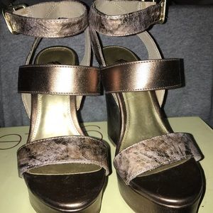 Bronze wedges , worn 3 times