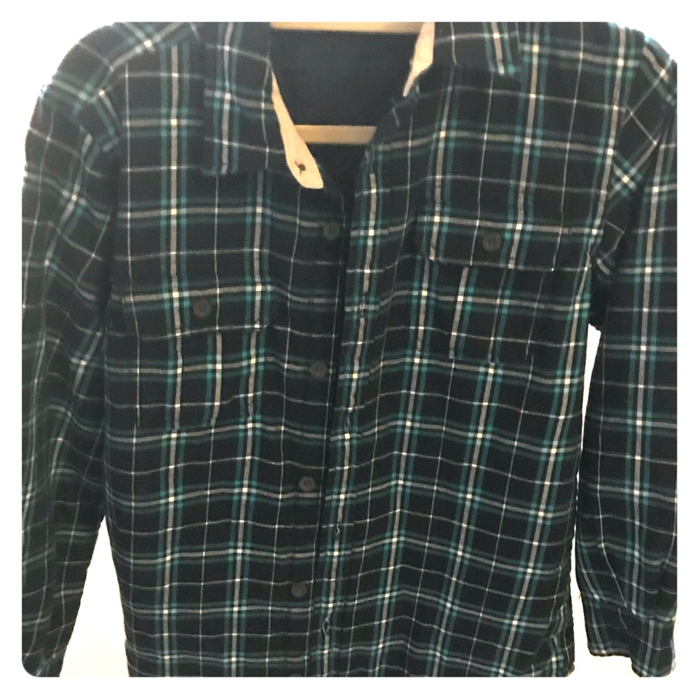 GapKids XL lined flannel button down