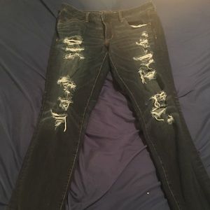 Destroyed American Eagle jeans