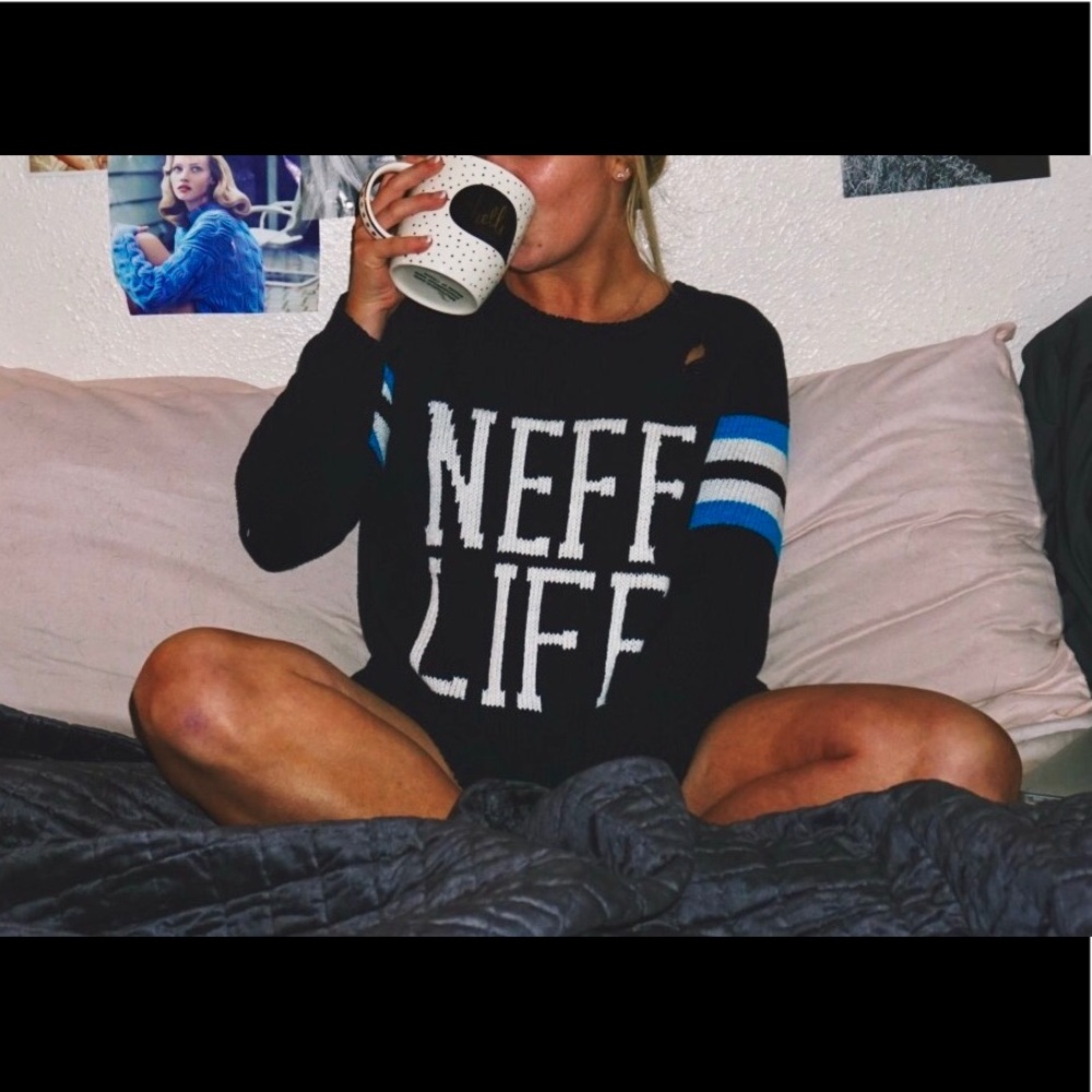 Distressed Varsity Sweater