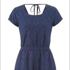 SMALL - Maurice’s Navy Blue Crochet Romper