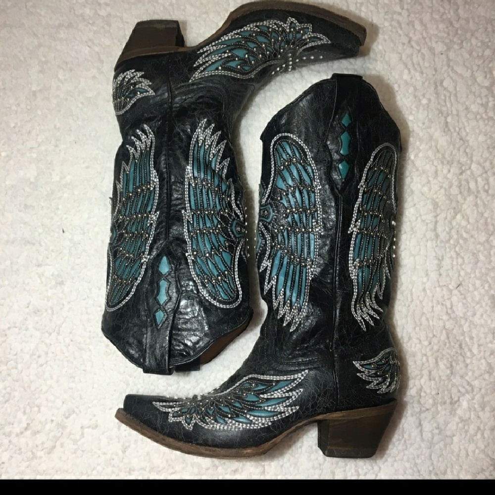 Corral Rhinestone Wing Boots