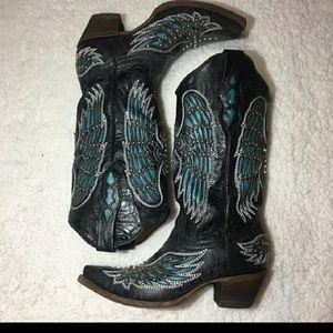Corral Rhinestone Wing Boots