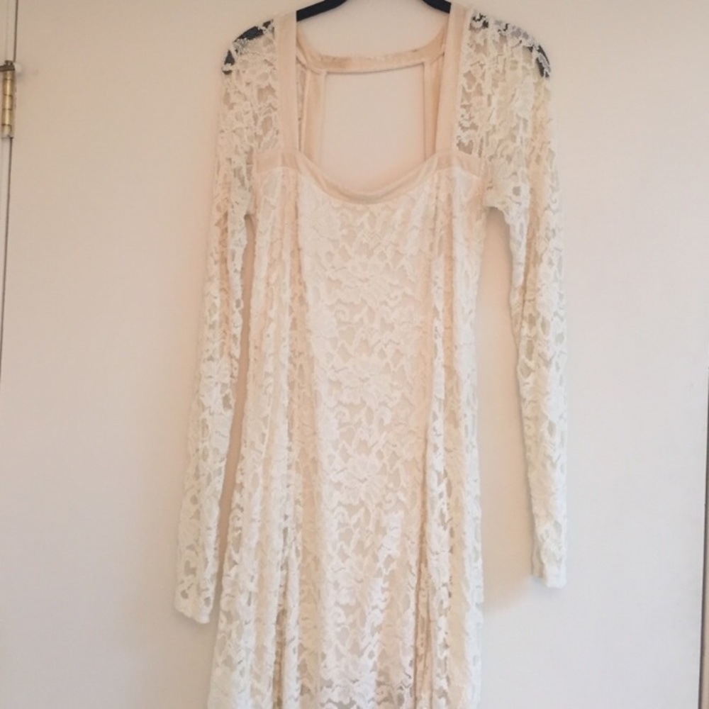 Free people white lace dress