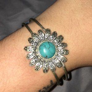 Silver and Turquoise Bracelet