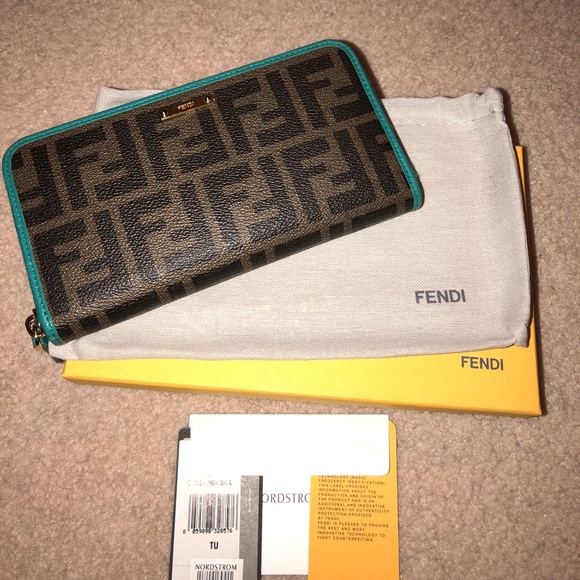 fendi wallet zip around