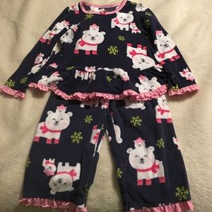 Carter’s/Child OF Mine Fleece Polar Bear Pajamas