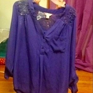 Dark Blue Candie’s Blouse 👚