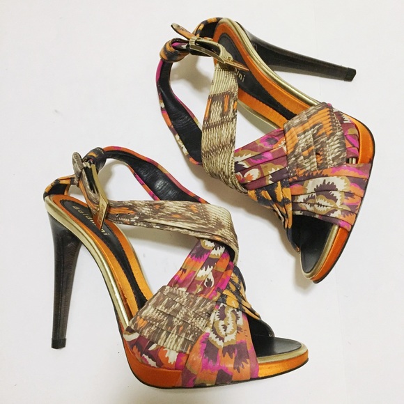 multi colored dress sandals