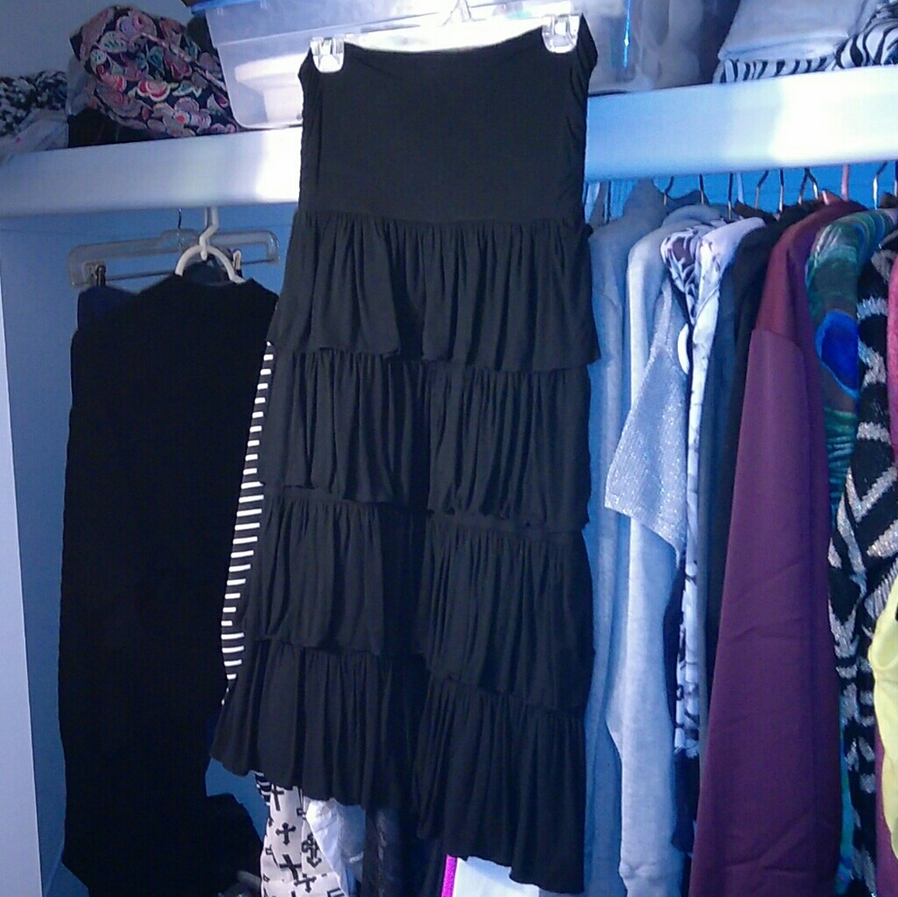 Ruffle midi skirt or dress