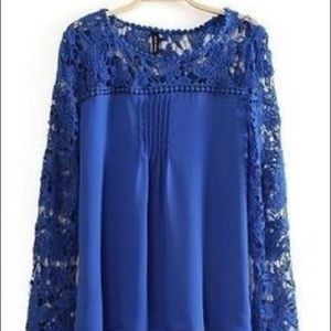 MEDIUM - Zara Basic Royal Blue Top