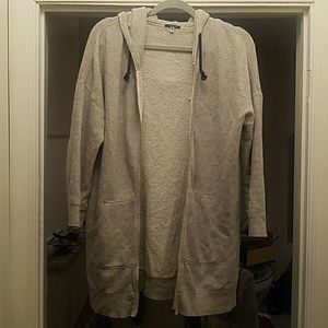 R13 heather grey long hoodie
