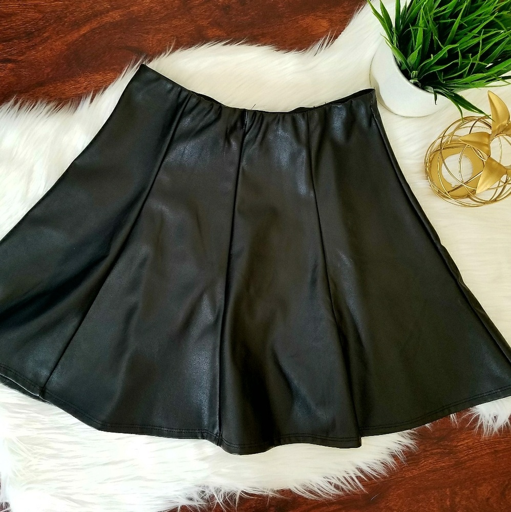 Faux Leather Skater 🍂🍃