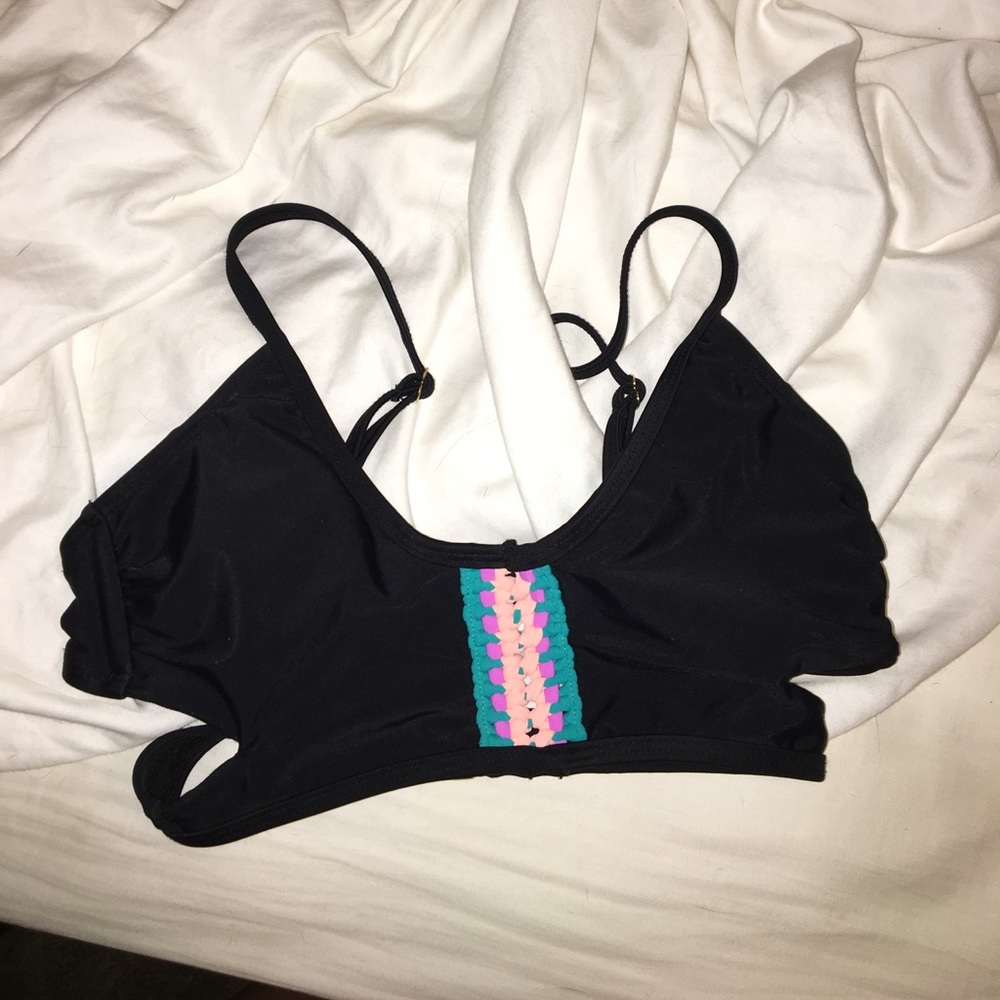 Cute black bathing suit top