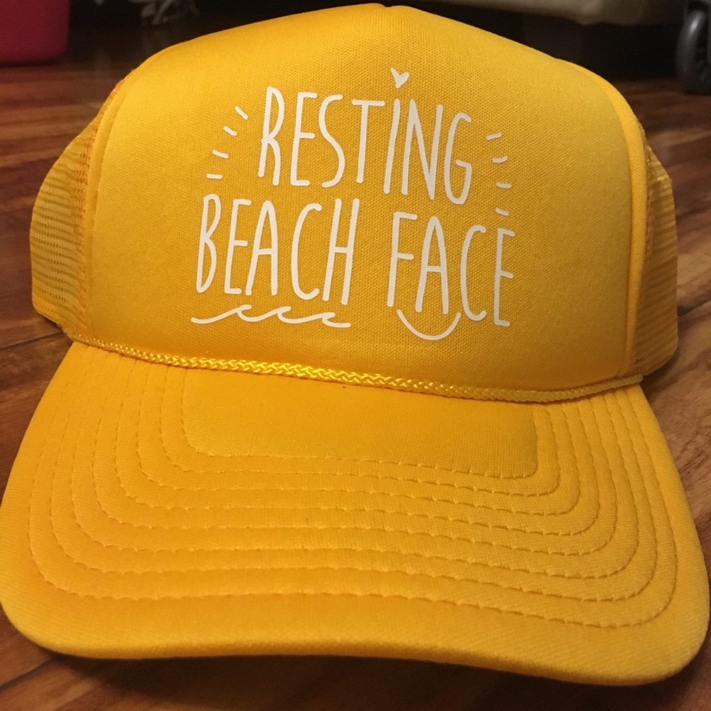 Resting Beach Face Trucker Hat