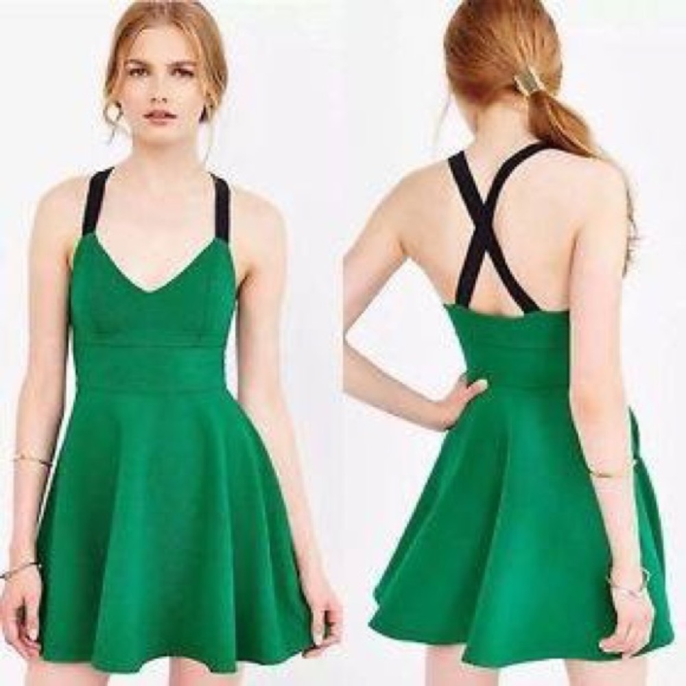 Urban Outfitters Green cross back Dress