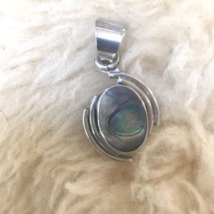 Abalone and 925 Silver Pendant