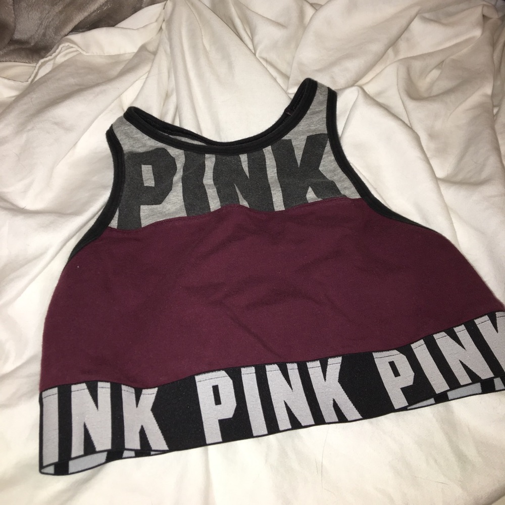 Pink Victoria's Secret sports bra