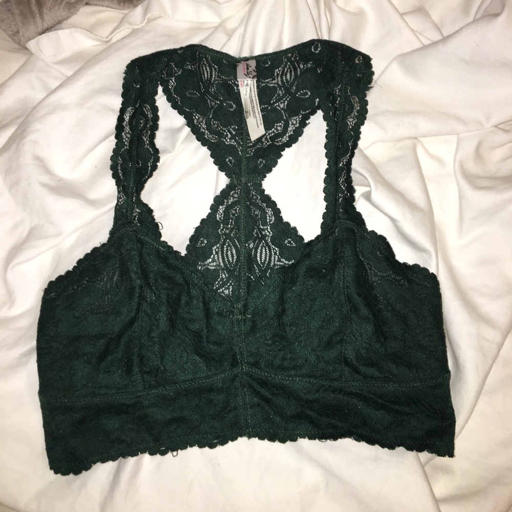 Green free people bralette xs
