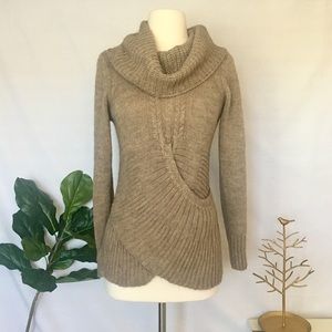 BERRETTI | Italian Tan Cable knit Sweater S
