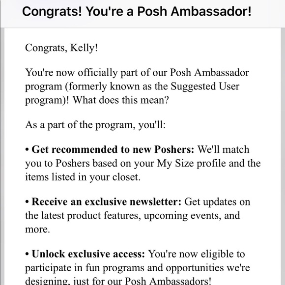 💕💕💕YAY! I’m a Poshmark Ambassador!💕💕💕 - Picture 4 of 4