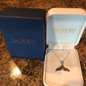 Na Hoku Sterling Silver Whale Tail Necklace
