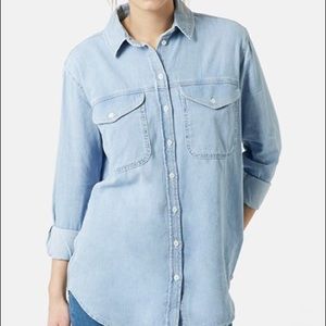 Topshop Moto Denim Shirt