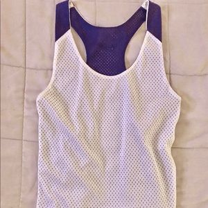 Nike - White & Purple - Racerback - Athletic Top