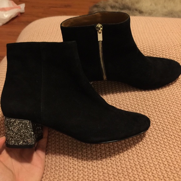 & Other Stories Shoes - Suede Sequined-Heel Ankle Boot BRAND NEW