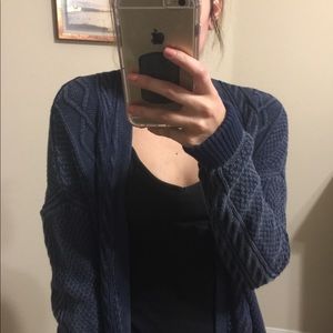 Distressed look cardigan