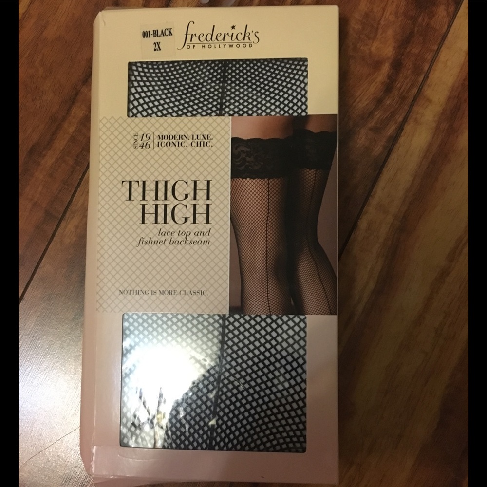 Sexy Thigh High Fredericks 2x Black