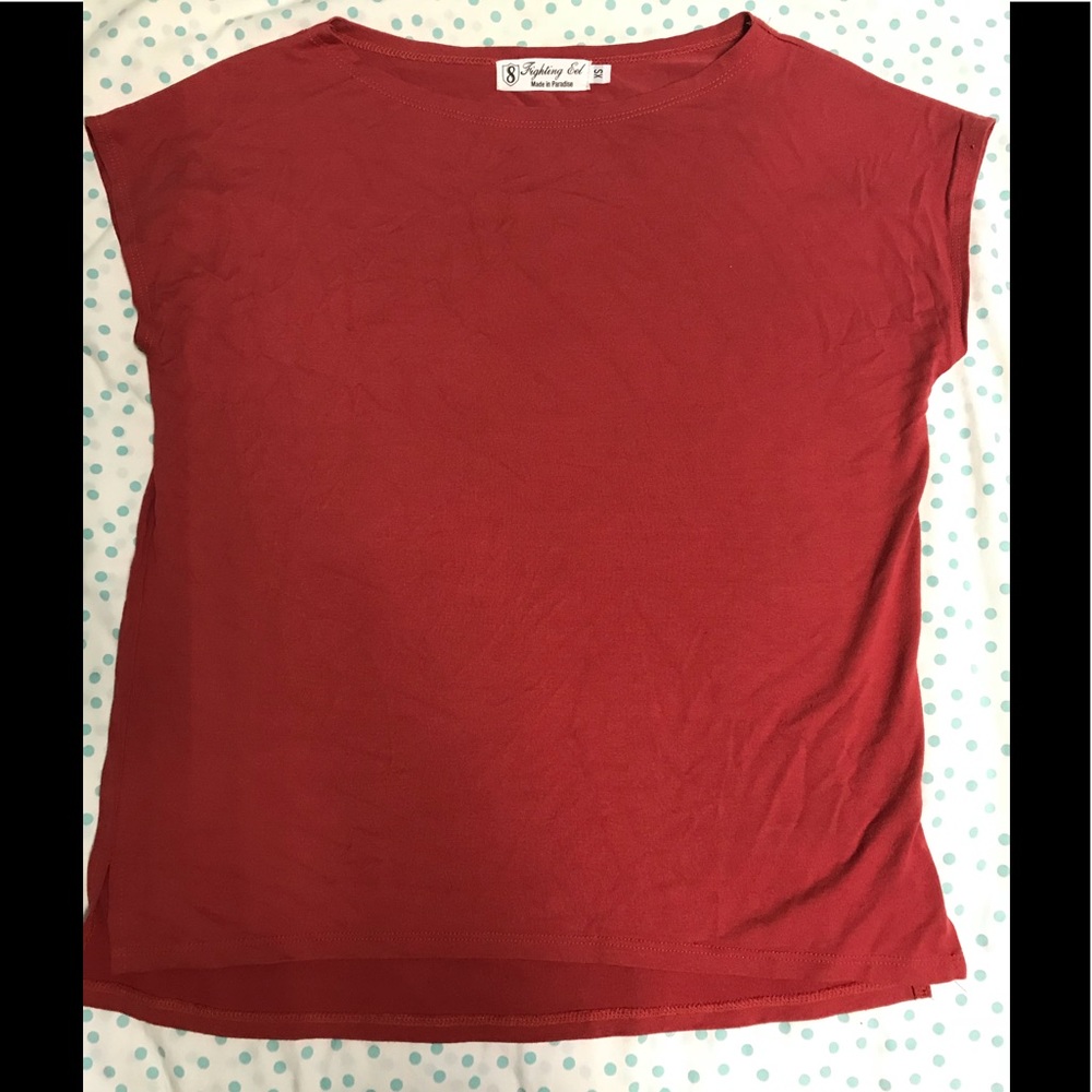 NWOT Fighting Eel Top Mango Size XS