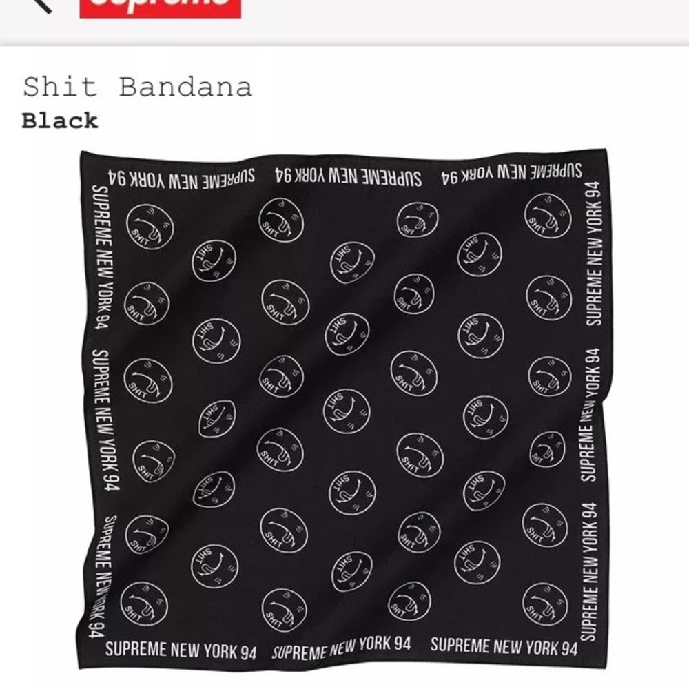 Supreme sh*t bandanna