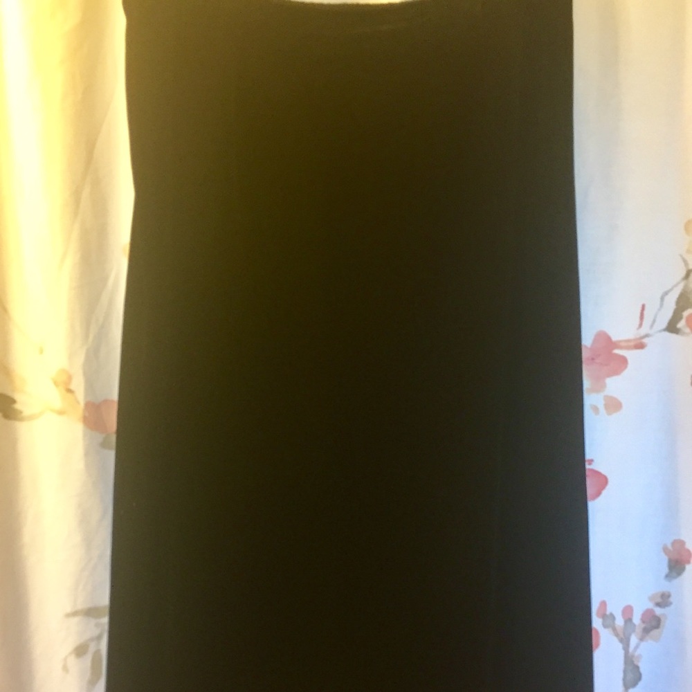 Rena Rowan Black Floor Length Velvet Skirt