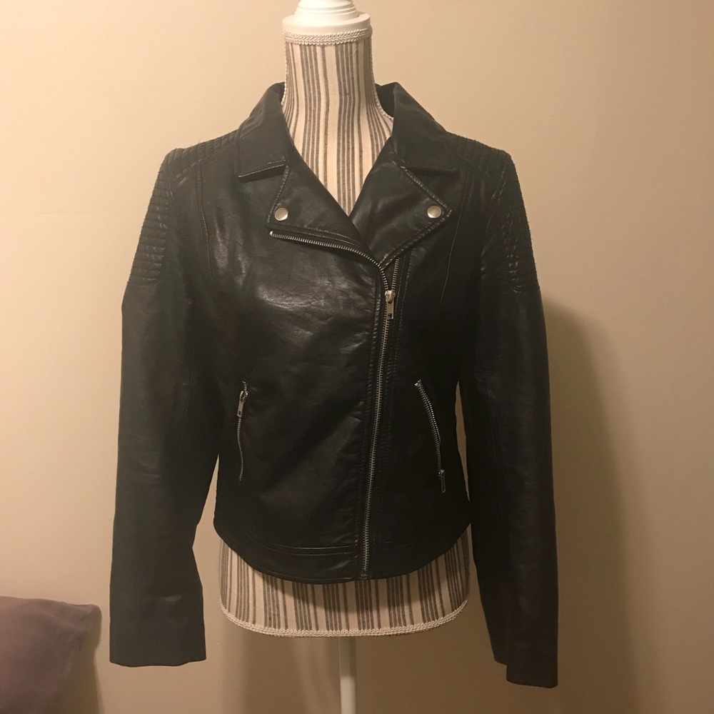 H&M Faux Leather Moto Jacket ❤️ALL OFFERS WELCOME!