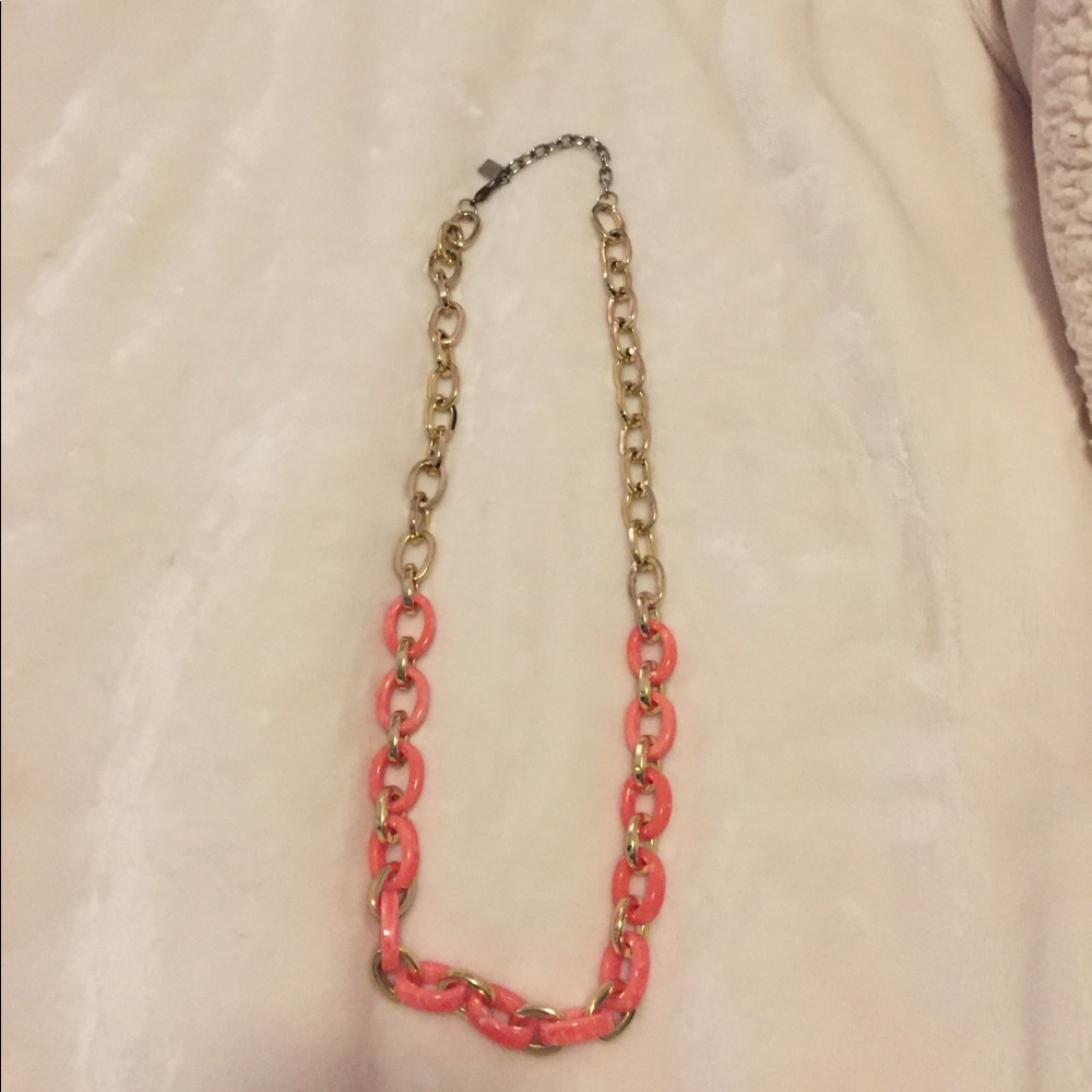 14th & Union Necklace - gold and coral