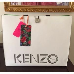 Kenzo H&M Large Leather Tote Bag