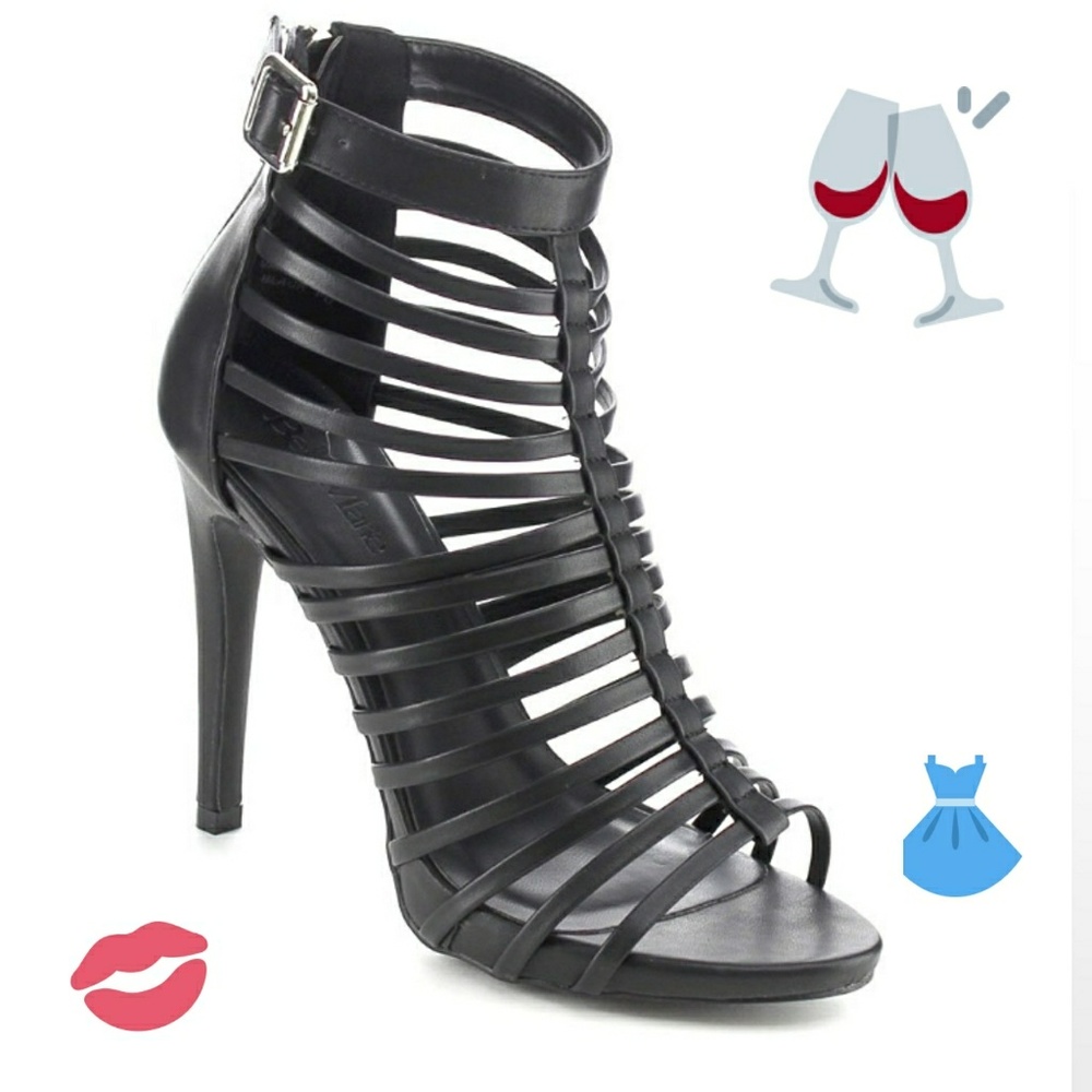 6.5, Buckled Back Zip Stiletto Casual AnklE - Picture 2 of 8